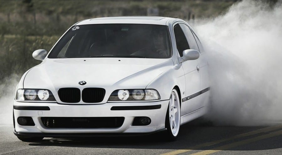 White E39 BMW M5