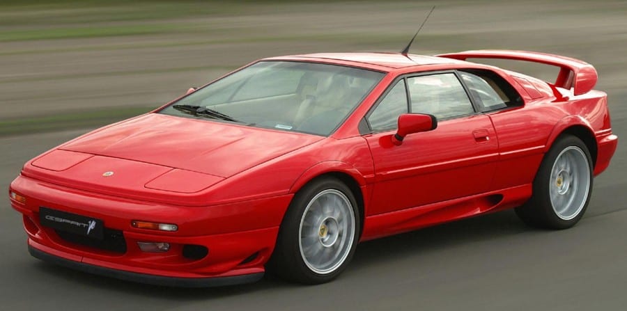  1980s or Early '90s Lotus Esprit Turbo/SE Red
