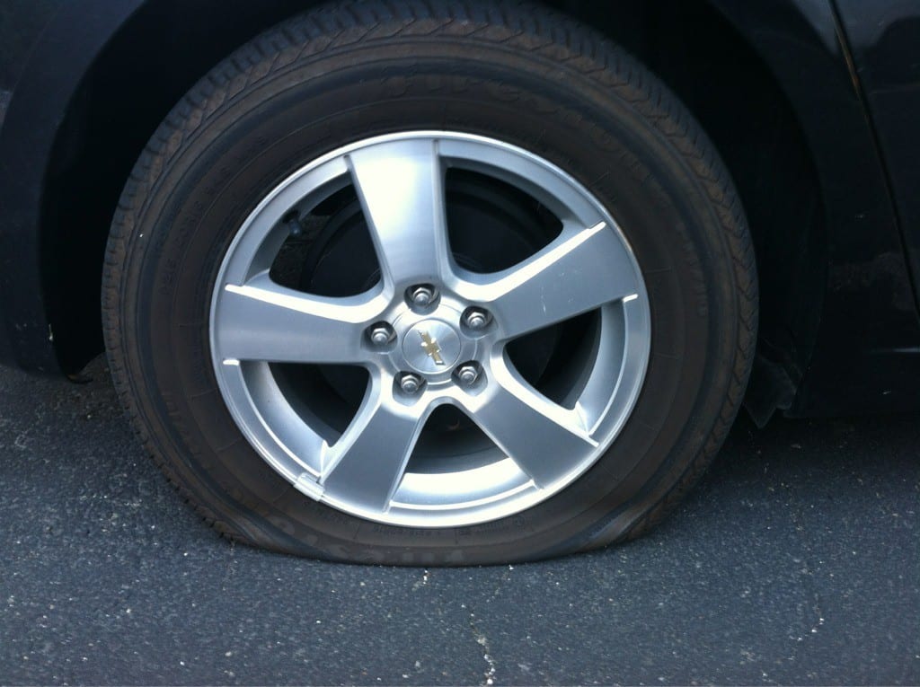 Flat Chevy Tire