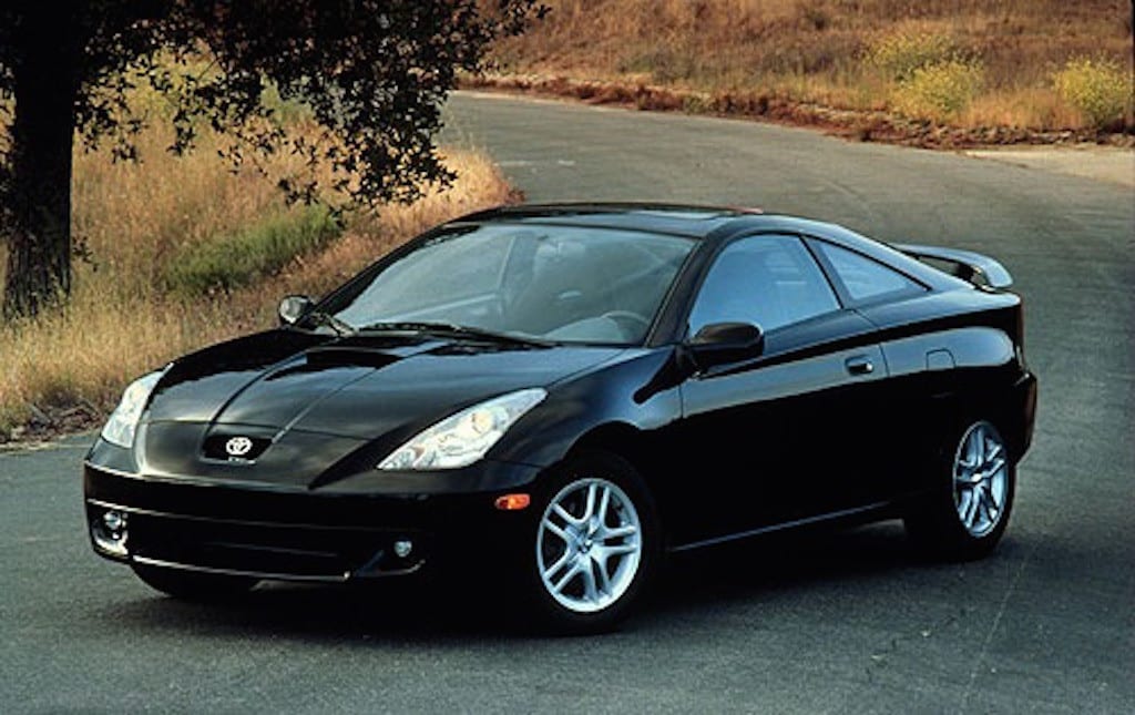 Black Celica on the Road