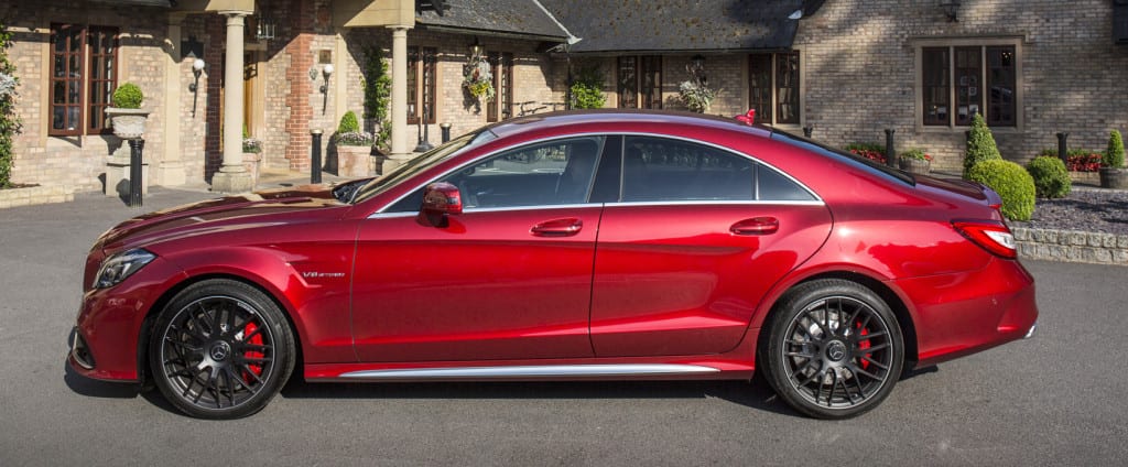 Mercedes Benz, CLS 63 AMG S 4MATIC, Fahrveranstaltung Goodwood 2014, designo hyazinthrot metallic,