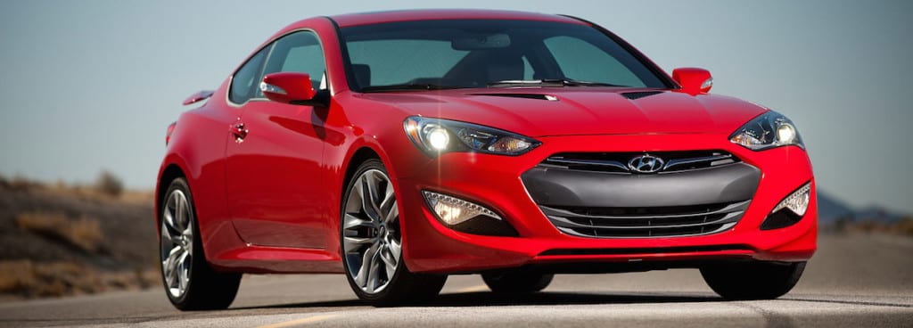 Red 2015 Genesis Coupe