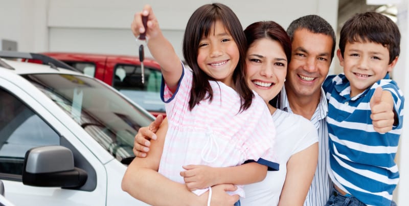 Family With Car