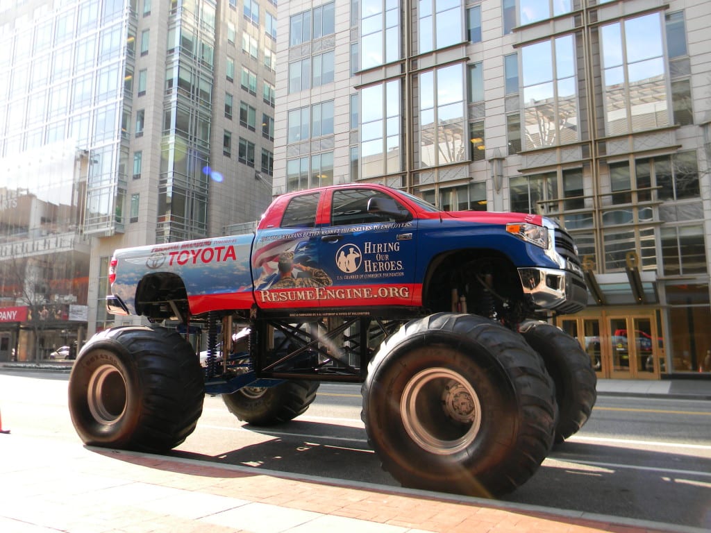 The 2014 Hiring Our Heroes Monster Truck from Toyota. Photo courtesy of Toyota.