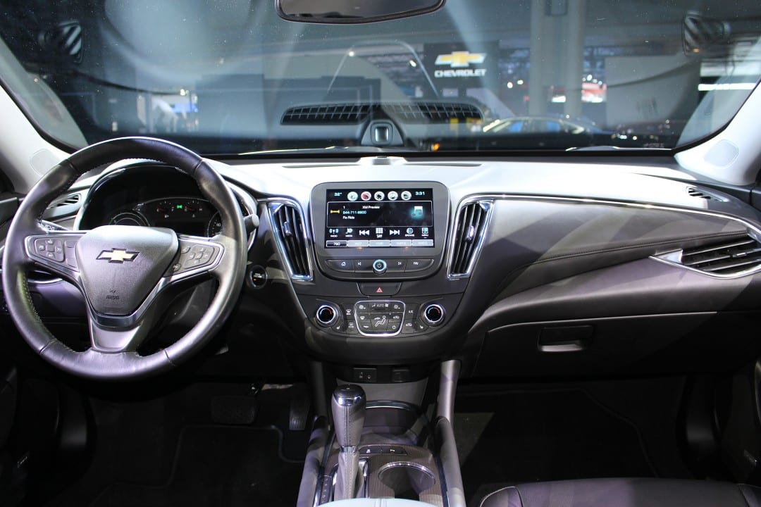 2016 Chevy Malibu Interior Dash View from Back Seat