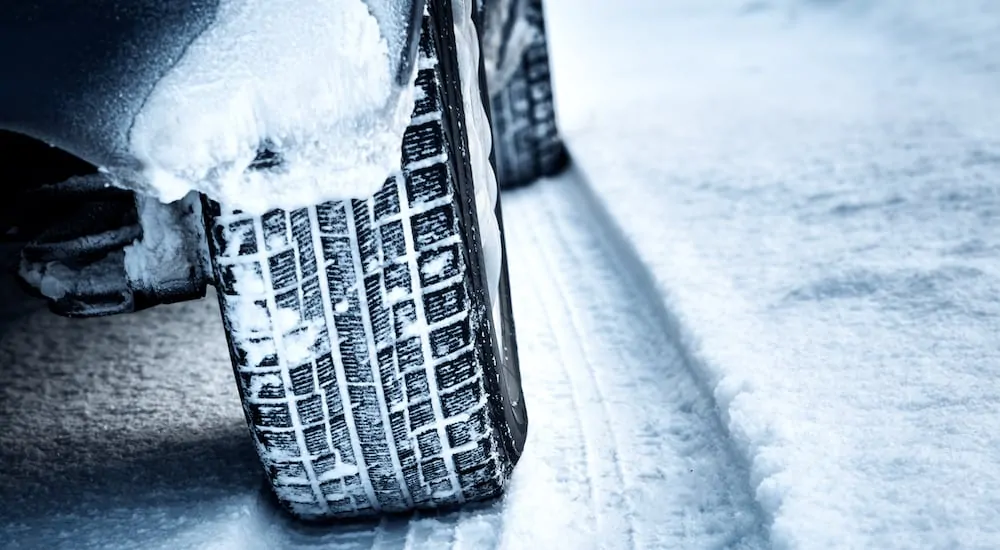 Car Tires in the snow