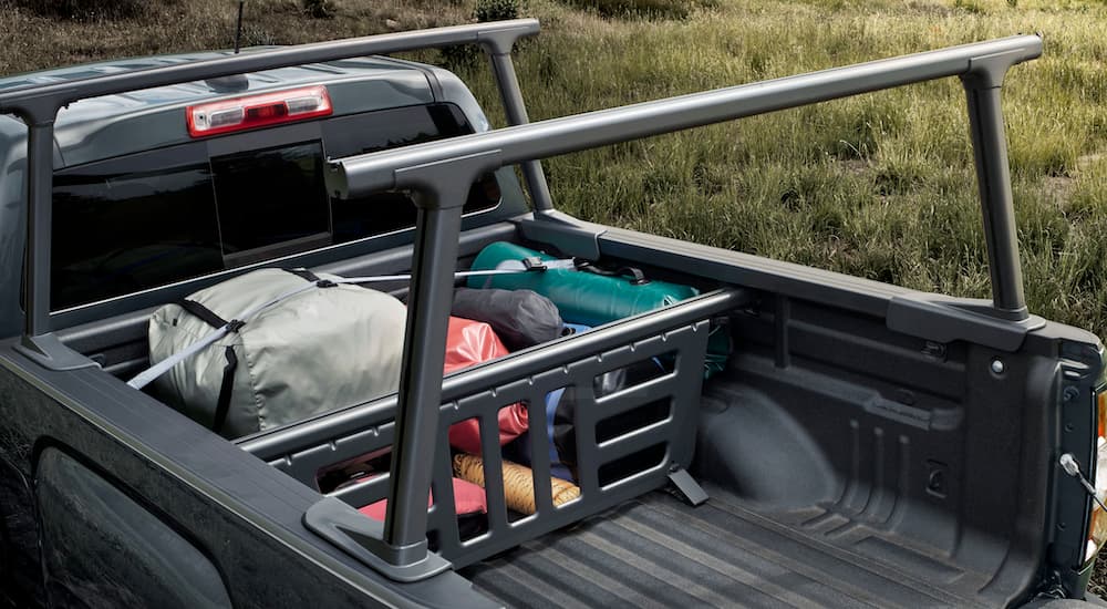 The cargo bed of the 2019 GMC Canyon is shown.