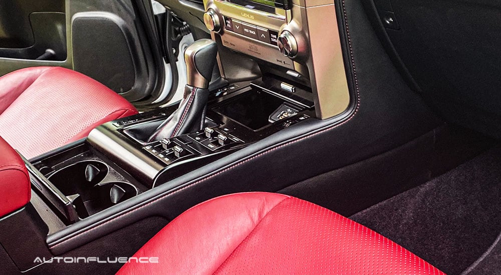 The 2020 Lexus GX 460 is shown with red seats.