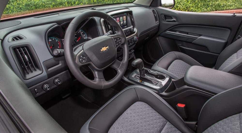 The interior is shown in a 2020 Chevy Colorado Z71.
