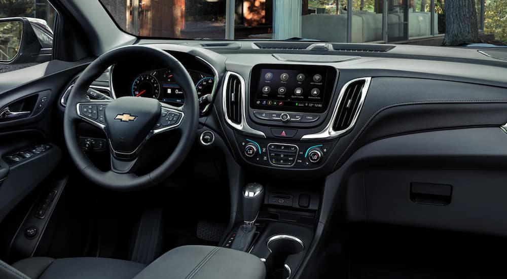 The interior of a 2020 Chevy Equinox is shown.