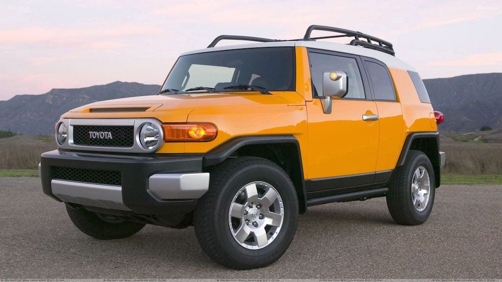 Orange Toyota FJ Cruiser