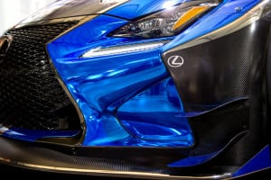 The intensely detailed wrap on the Lexus RC F GT3 can't be missed. Photo courtesy of Toyota/Lexus.