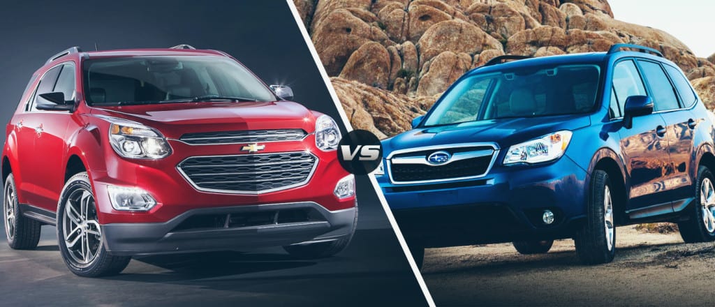 2016 Chevy Equinox vs. 2016 Subaru Forester