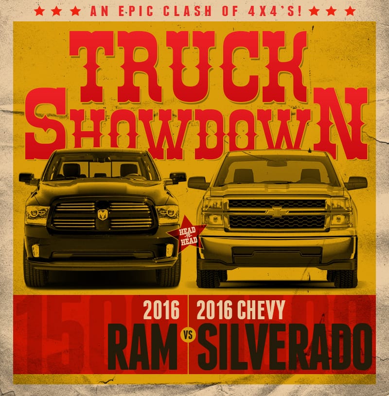 Truck Showdown: 2016 Ram 1500 vs. 2016 Chevy Silverado 1500