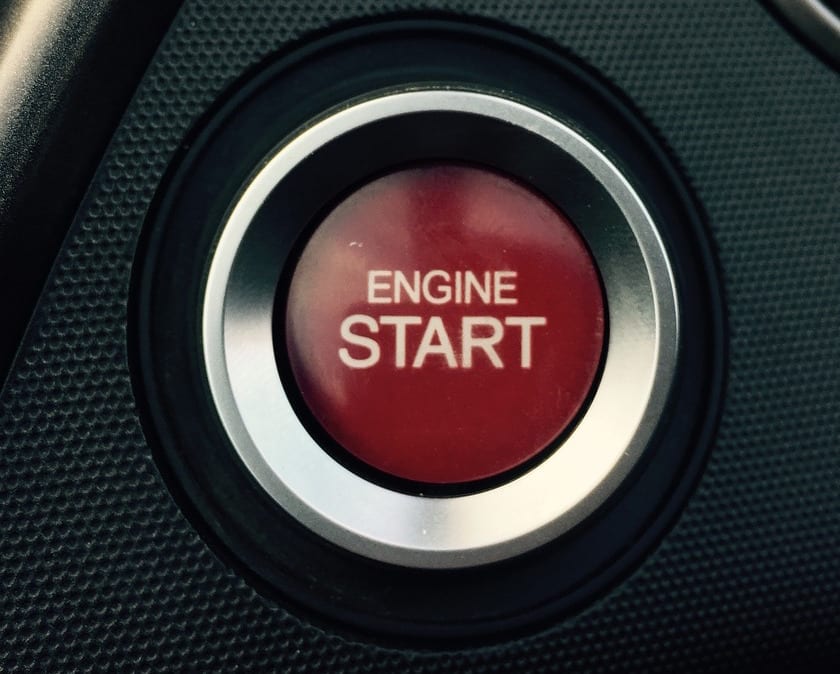 Vehicle Red Push to Start Button