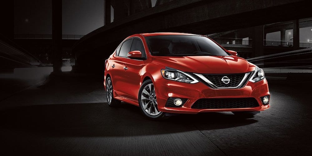 Red 2017 Nissan Sentra below $20,000