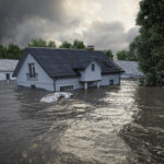 Flooded house