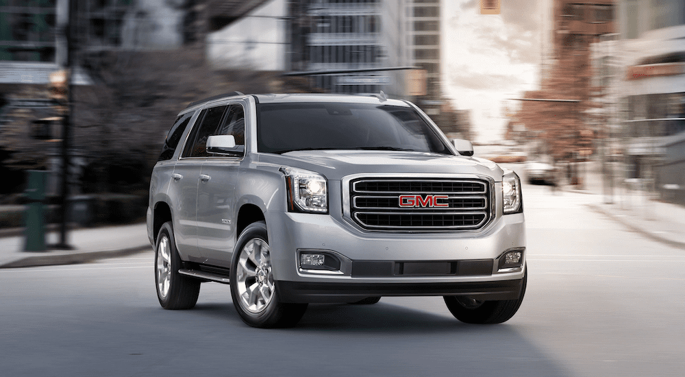 Silver 2018 GMC Yukon in City