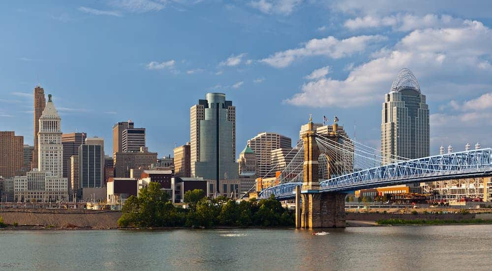 The Cincinnati skyline is shown.