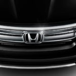 The Honda Emblem is shown on a 2021 Honda Pilot.