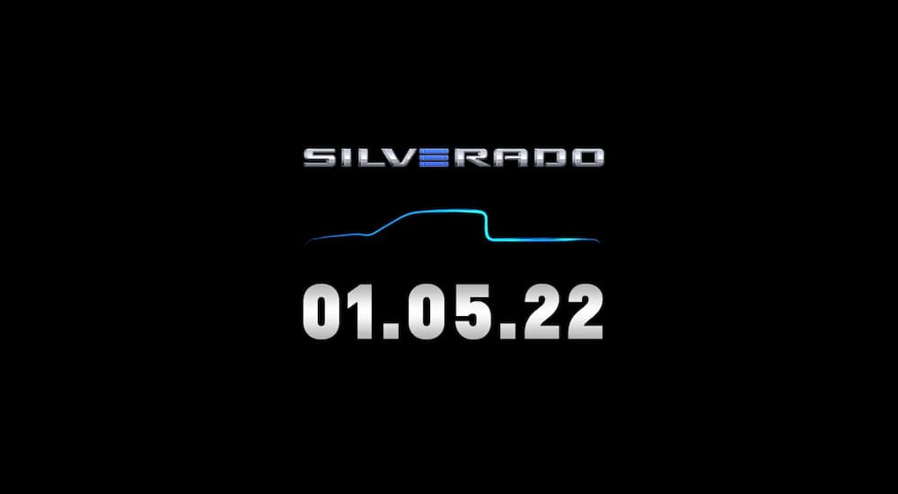 A teaser for the Silverado EV is shown.