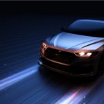 A futuristic looking car is shown at one of the best online car dealers.