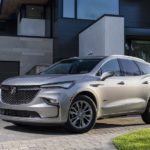 A 2022 Buick Enclave Avenir is shown from the front at an angle after leaving a Johns Creek Buick Dealer.