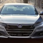 A silver 2022 Honda Accord Hybrid is shown from the front.
