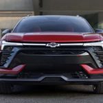 A red 2024 Chevy Blazer EV SS is shown from the front.