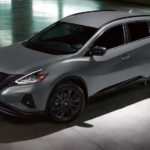 A grey 2023 Nissan Murano Midnight Edition is shown from the side at an angle.