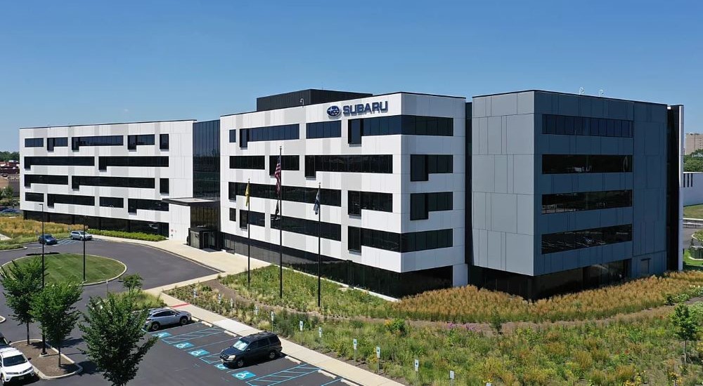 The Subaru headquarters building is show.