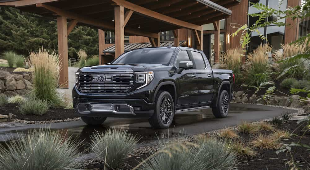 A black 2023 GMC Sierra Denali Ultimate.