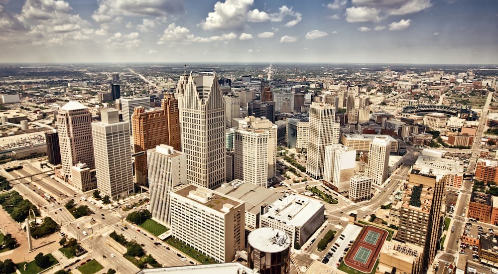 The city of Detroit is shown.