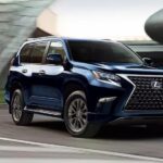 A blue 2023 Lexus GX is shown at a "Lexus dealer near you."