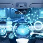 Simulated future features are shown inside of a vehicle.