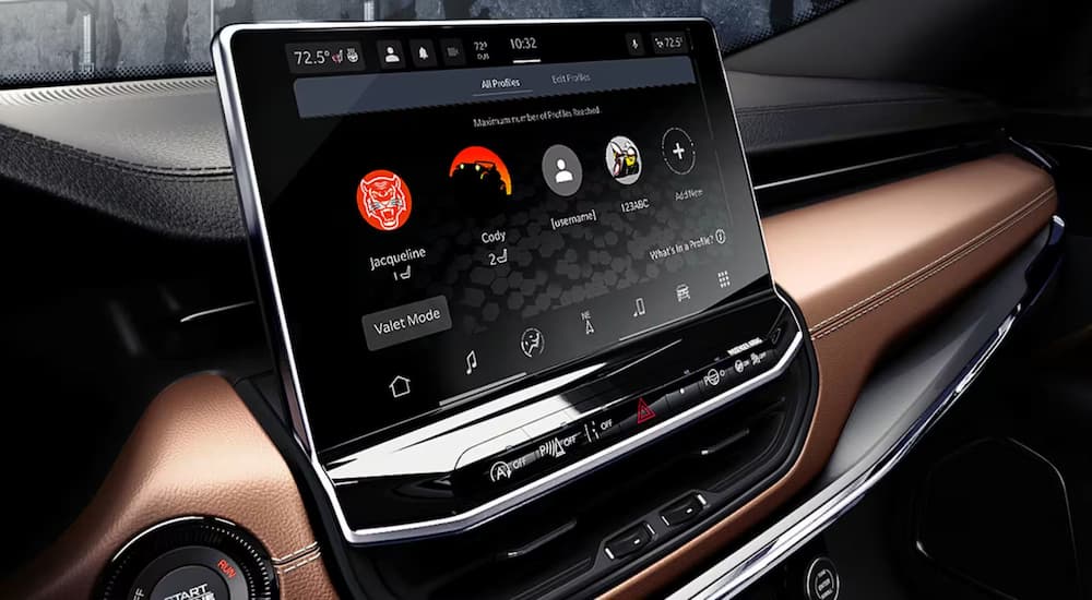 Infotainment display on a 2025 Jeep Compass