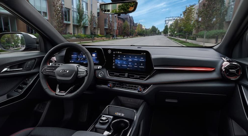 The black dash in a 2026 Chevy Equinox for sale near Houston.