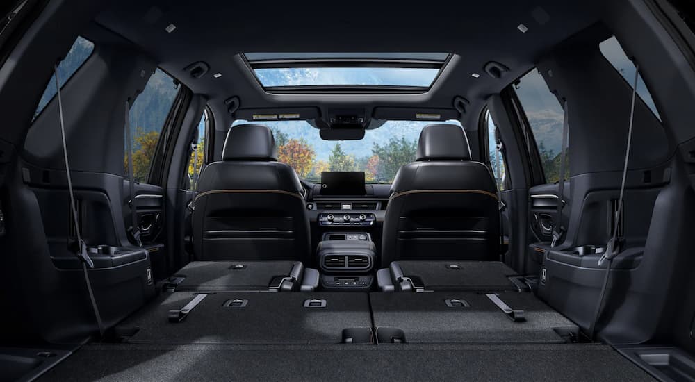 Black interior of a 2025 Honda Pilot for sale