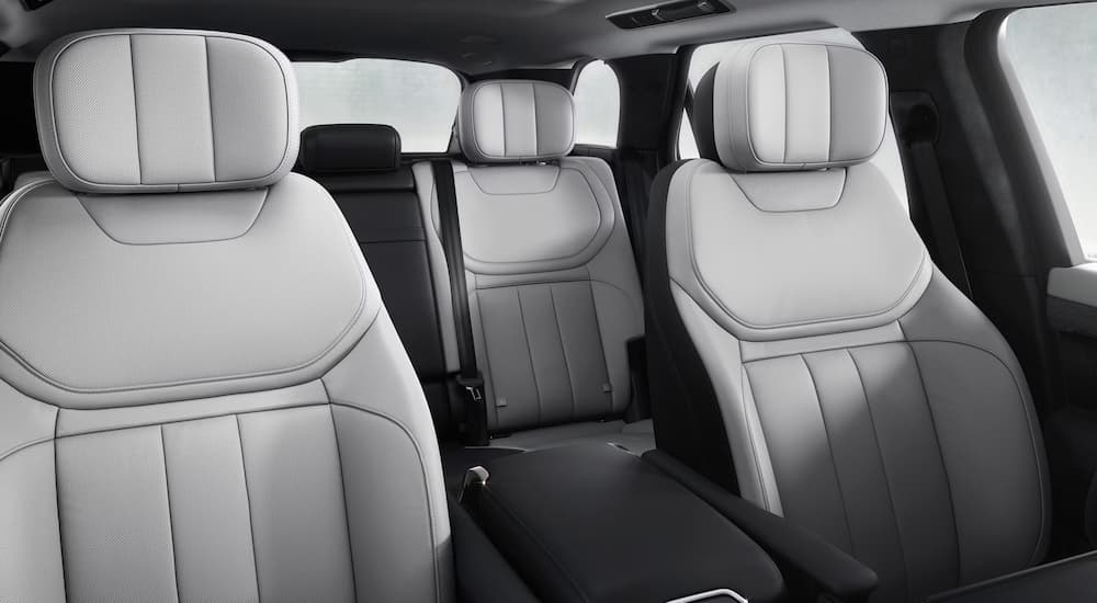 Light gray leather seats in a 2025 Range Rover Sport