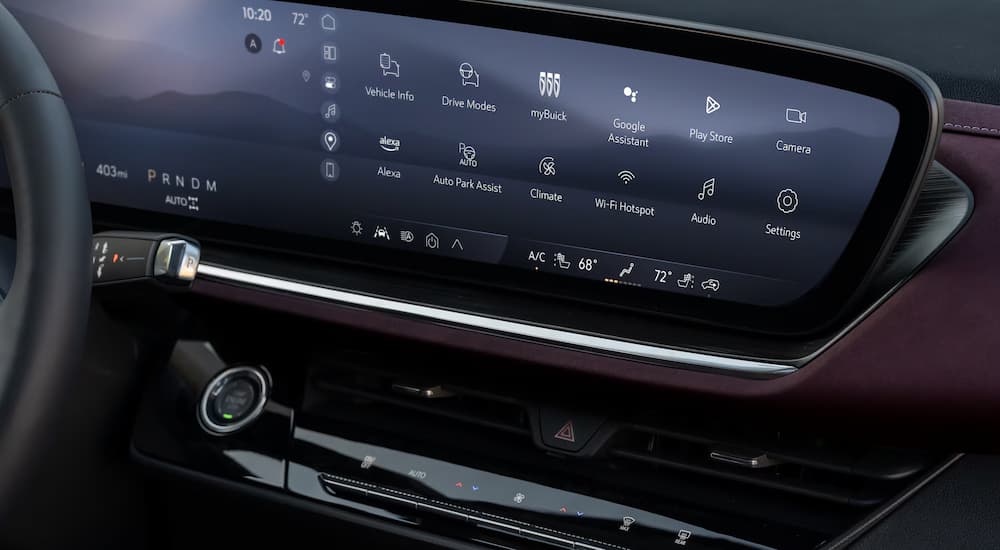 Infotainment display on a 2025 Buick Envision