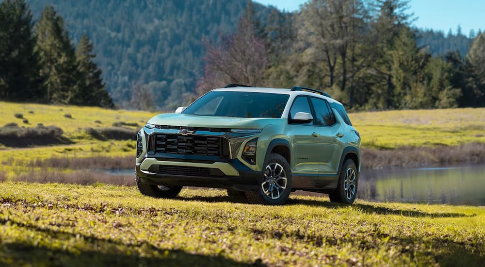 Green 2026 Chevy Equinox ACTIV parked on grass