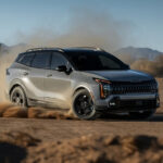 Grey 2026 Sportage X-Pro Prestige off-roading