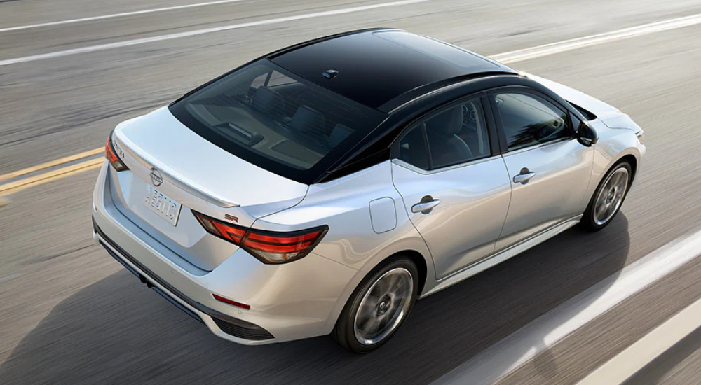 Silver 2026 Nissan Sentra for sale on a test drive
