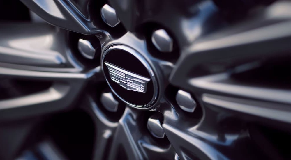 A chrome rim on a 2026 Cadillac OPTIQ.