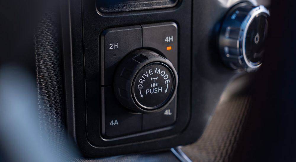 The Drive Mode switch on a 2026 Ford F-150.