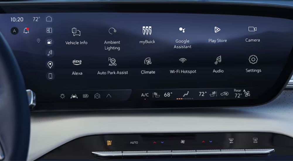 Google Built In with Gemini and WiFi Hotspots on a 2026 Buick model.