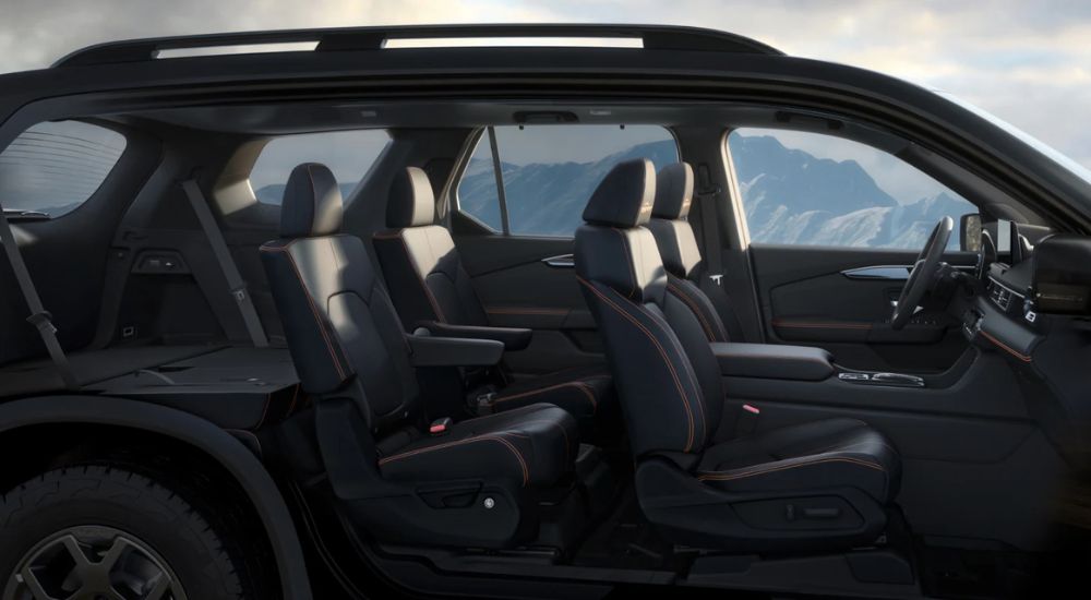 Interior view of a black 2026 Honda Pilot.