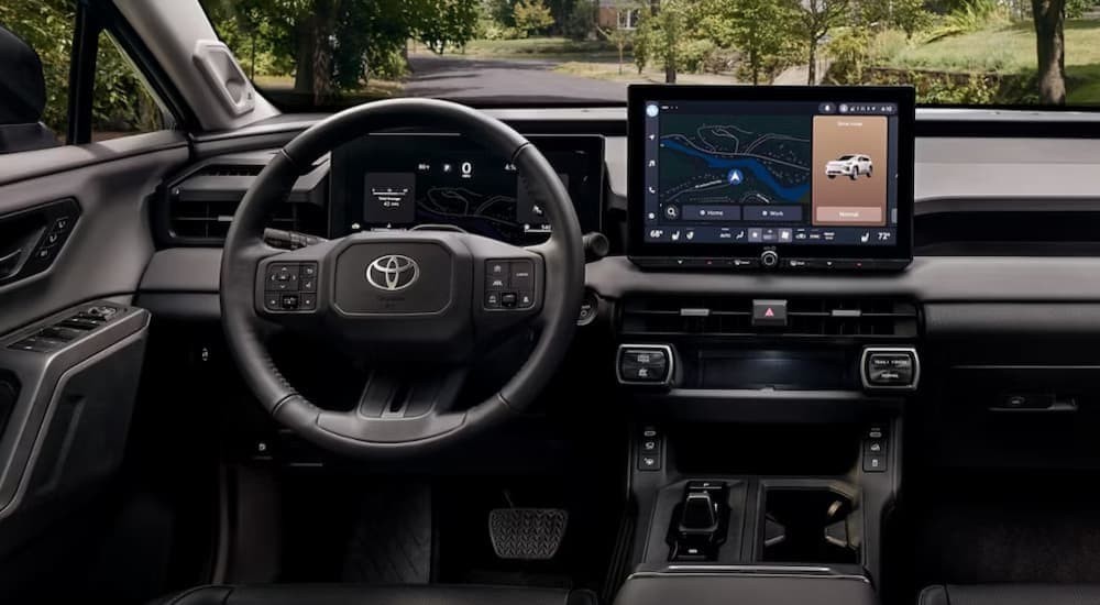 Black dash in a 2026 Toyota RAV4.