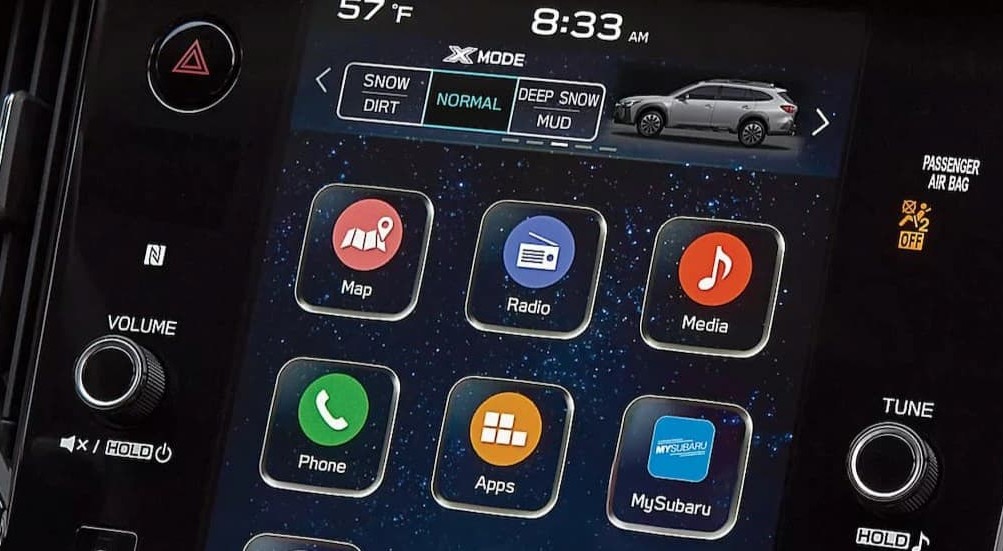 Analog and digital dash in a 2026 Subaru Outback.