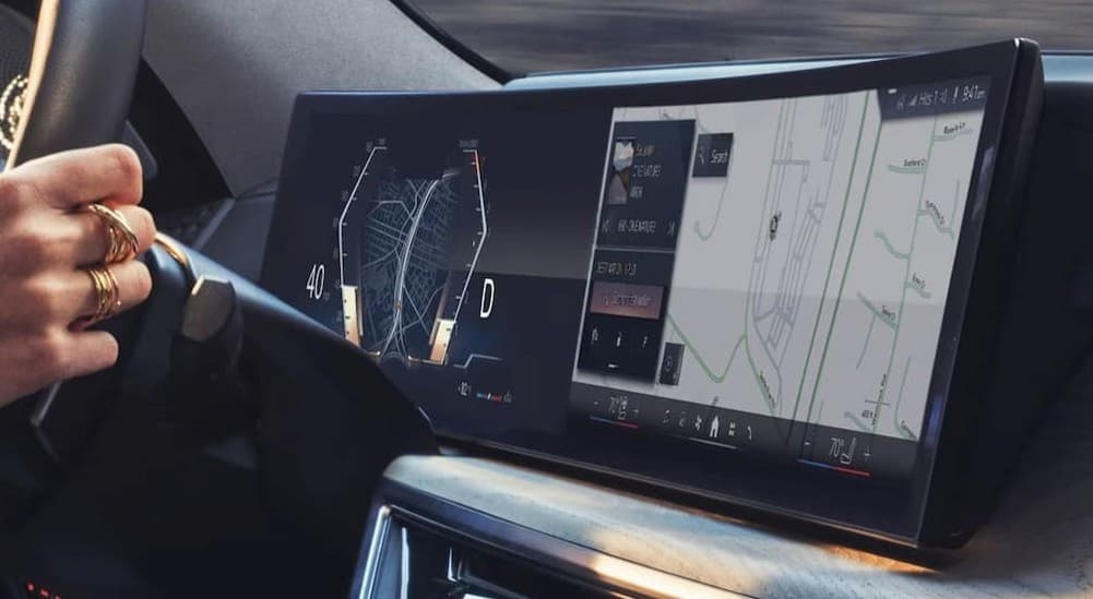 Infotainment screen in a 2026 BMW X7.